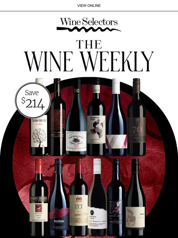 Over 50% OFF Shiraz and must-have wines!