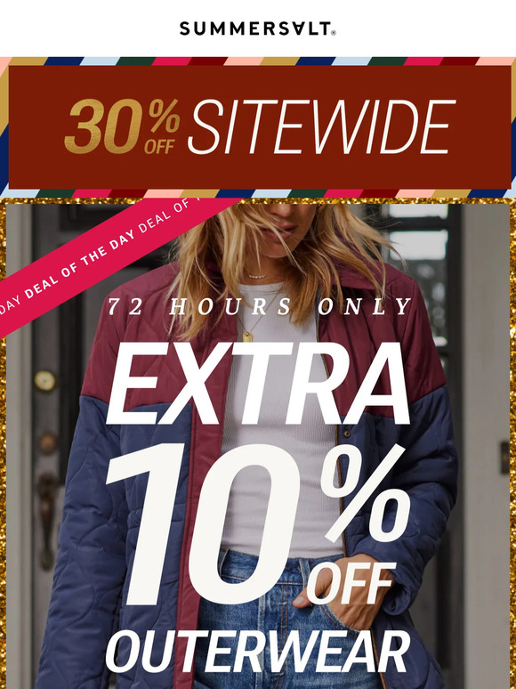 Extra, Extra! Save More on Outerwear ❄️
