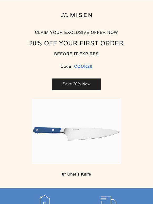Misen Chef's Knife - Red - 59 requests