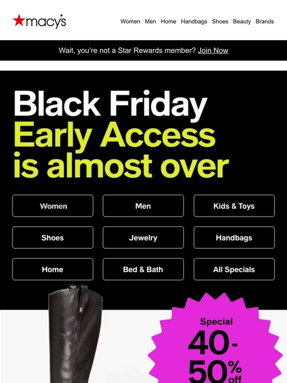 Hours left to shop Early Access! ⌛️