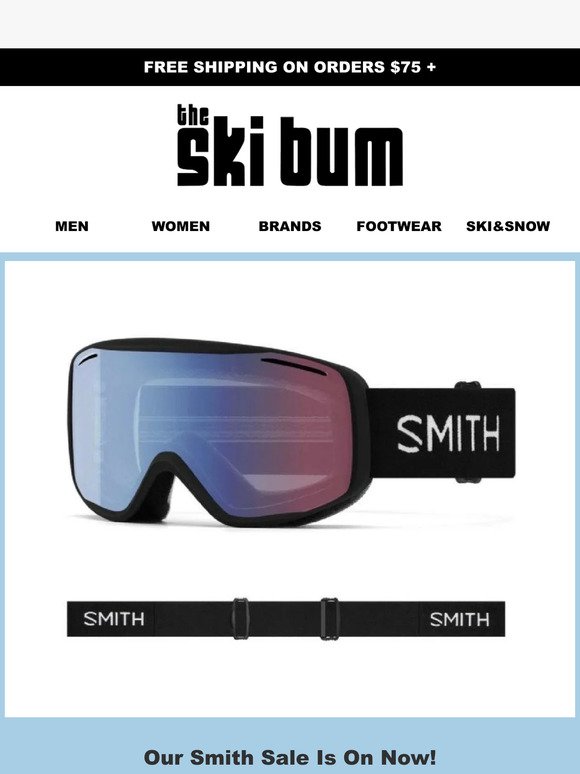 20% off Smith goggles and helmets!