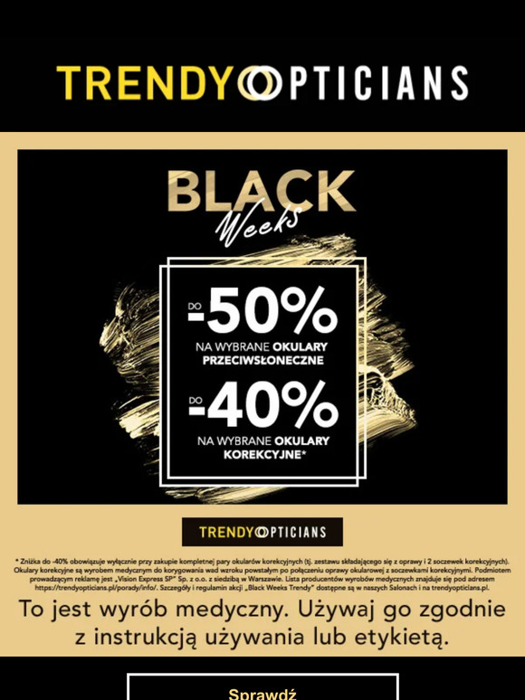 BLACK WEEKS! Mamy dla Ciebie zniżki do 50%. SPRAWDŹ!