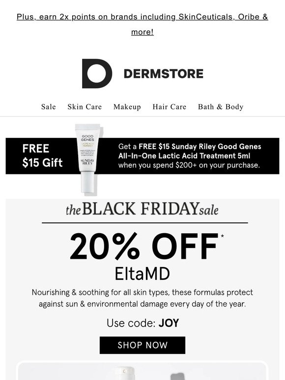 20% off EltaMD: The Black Friday Sale