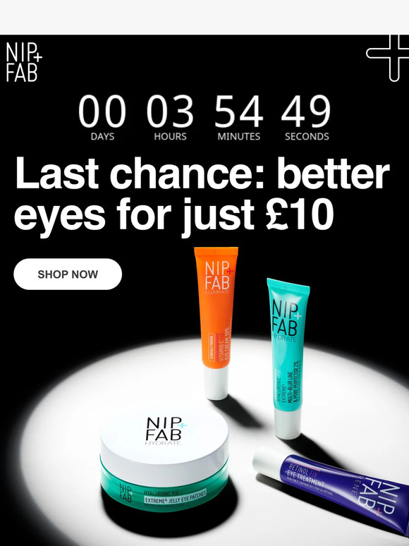 ⏱️ LAST CHANCE: £10 eye treatments✨