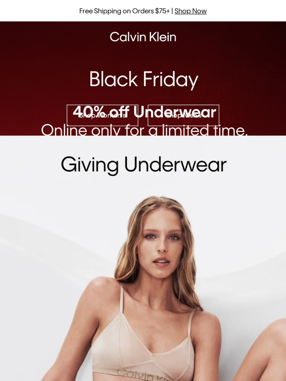Shop Now – Underwear 40% off - Limited Time Only