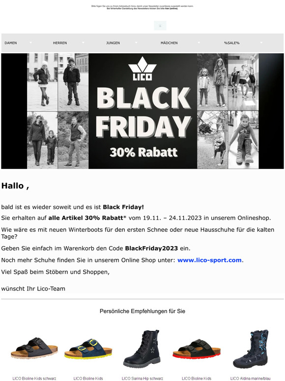 🥾👢🥾 Black Friday - 30% auf alle Schuhe! 👞👢👞