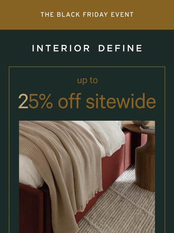 That bed you love is 25% OFF…