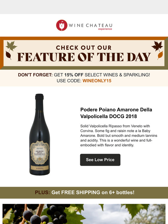 Bold, yet smooth 🍇 Shop this bang-for-your-buck Amarone!