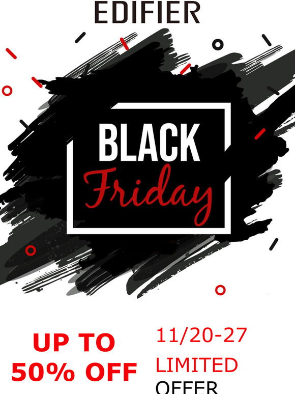 Edifier's Biggest Ever Black Day Sale Has Arrived!🚀