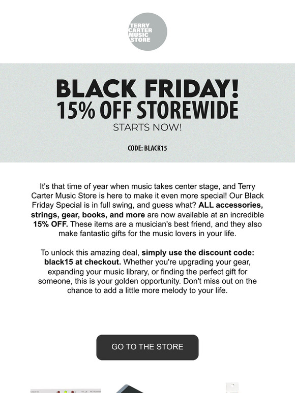 15% OFF on EVERYTHING you need!!