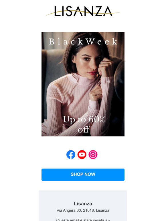 LISANZA BLACK FRIDAY!