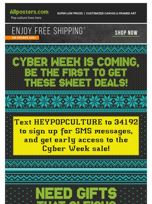 Psst.. Early access to cyber deals are just a message away!