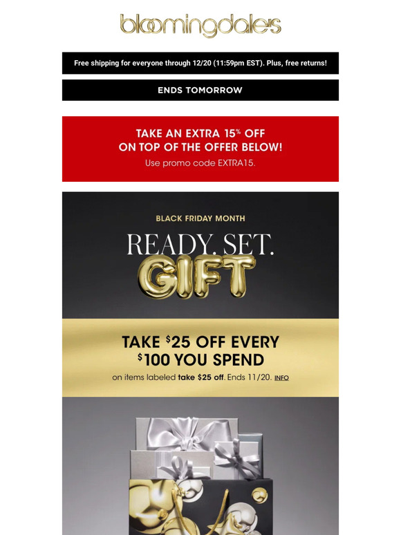 Bloomingdale's: Loyallists: Get a $25 Reward Card for every $100