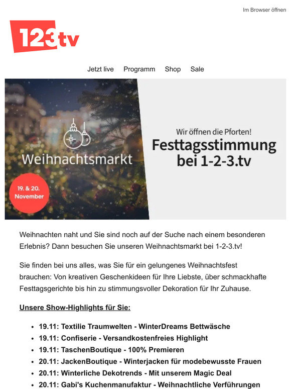123TV DE 🍪🍷Weihnachtsmarkt Wir öffnen die Pforten Milled 123TV DE 🍪🍷Weihnachtsmarkt Wir öffnen die Pforten Milled