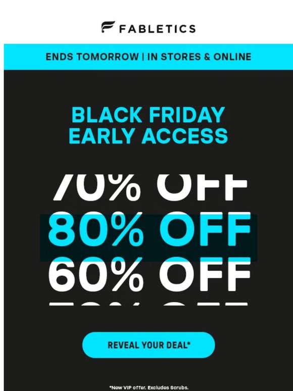80% Off Everything ENDS TOMORROW