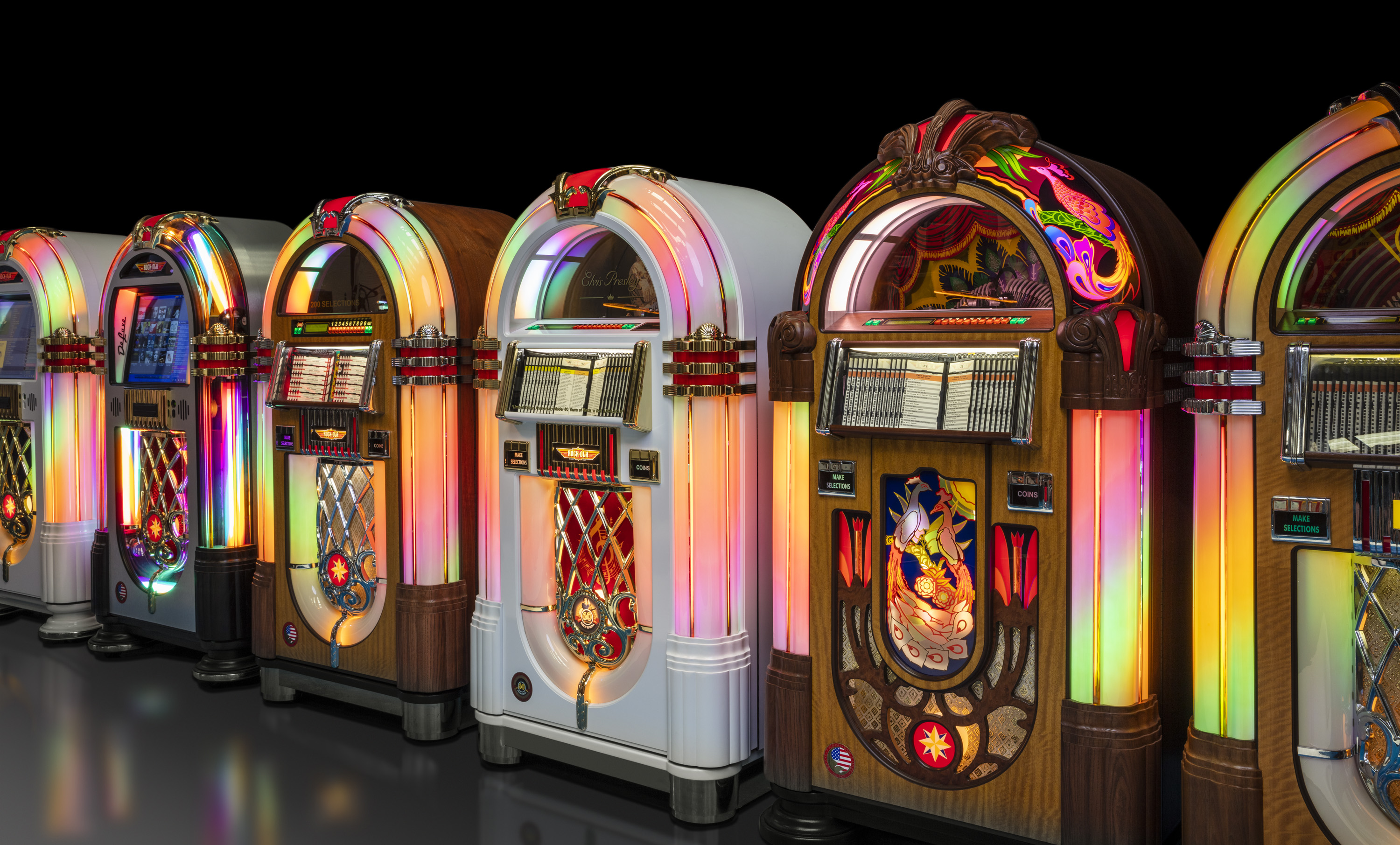 See our range of  Rock-Ola Bubbler jukeboxes