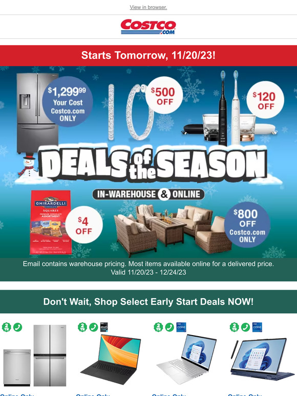 Costco Save the Date! NEW Deals Start Tomorrow! Preview NOW! Milled