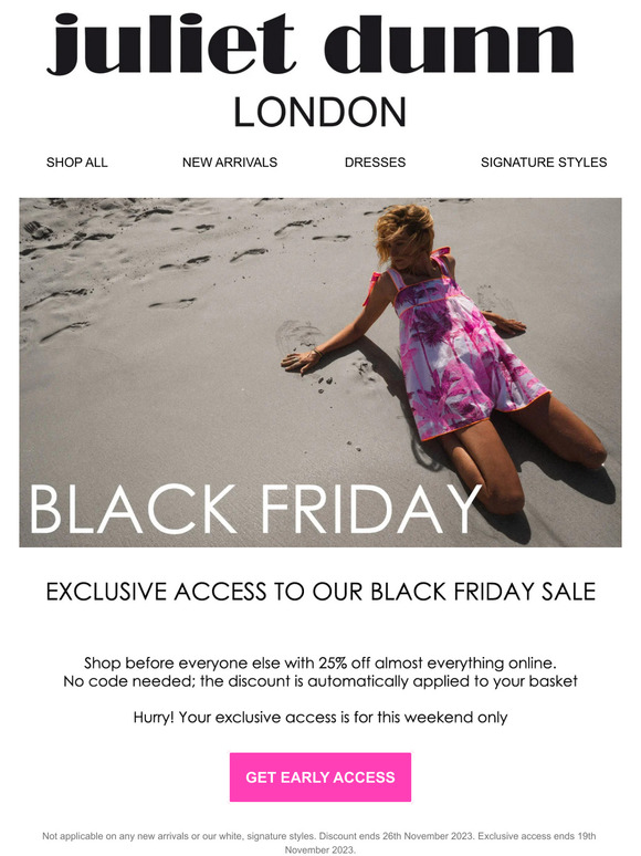 It's Your Last Day Of Exclusive Access To Our Sale!