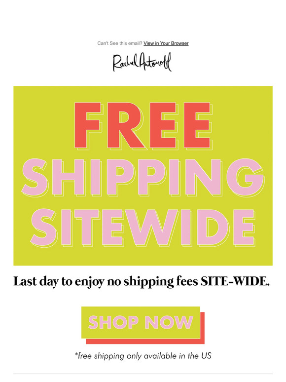 FREE US SHIPPING ENDS TONIGHT!