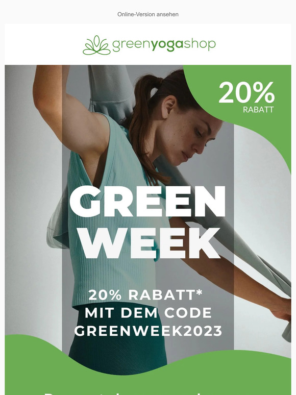 💚GREEN WEEK SALE | Yoga schenken