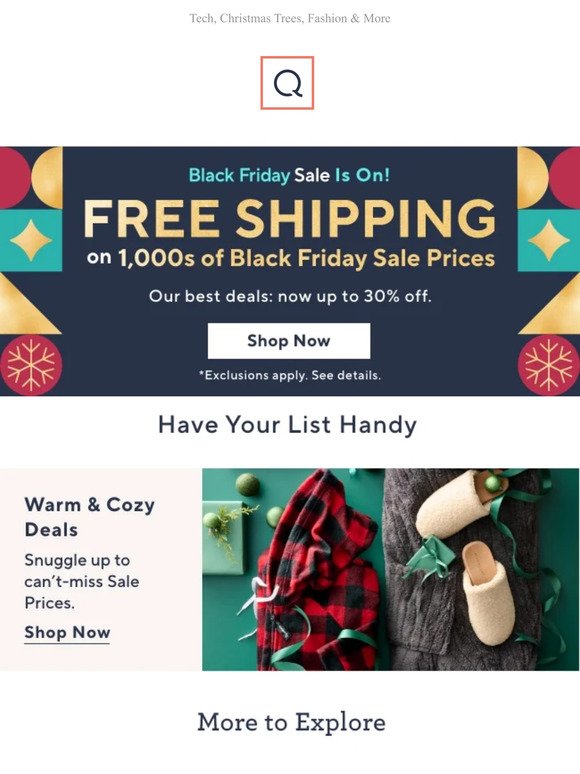 Free Shipping Offers + Up to 30% Off
