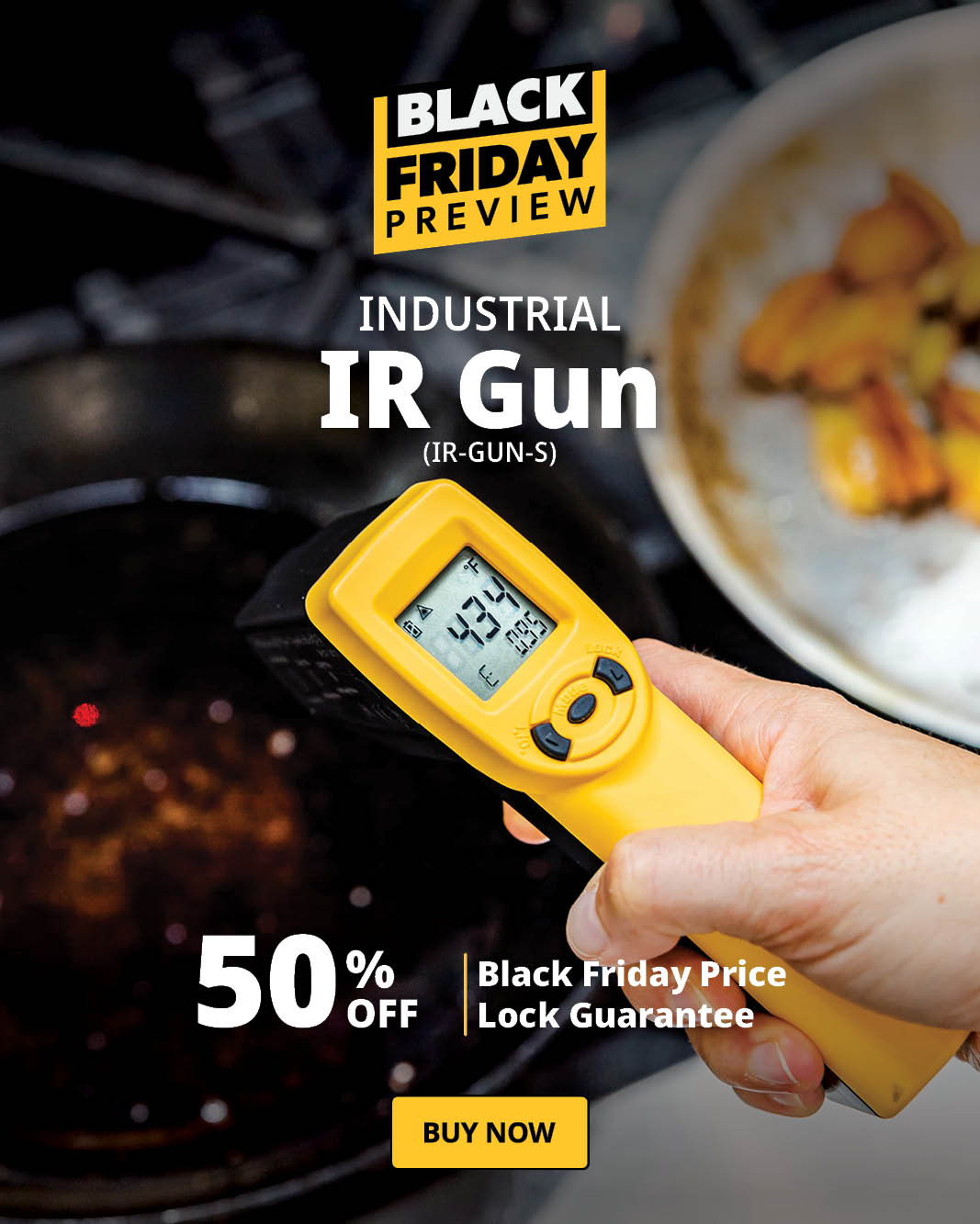 ThermoWorks Last Day for 50 Off Industrial IR Gun Milled