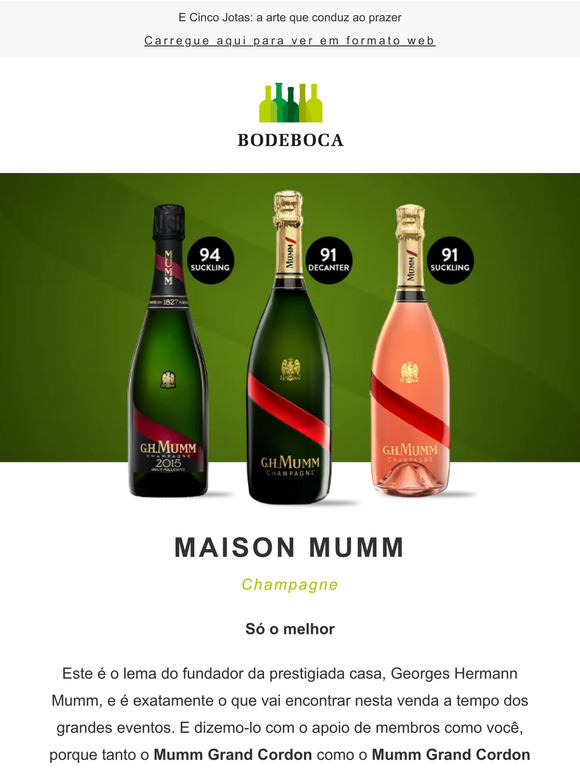 Mumm: os seus champagnes preferidos de uma maison histórica