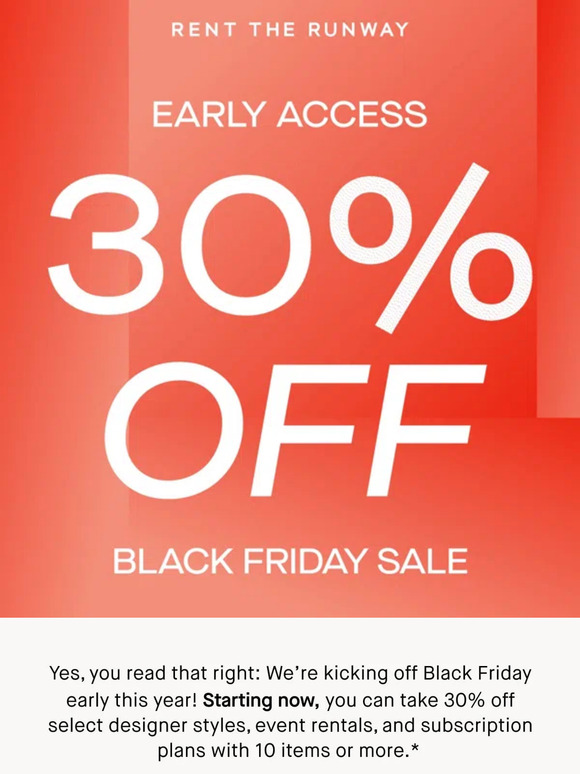 EARLY ACCESS: Save 30% with code BFCM23!