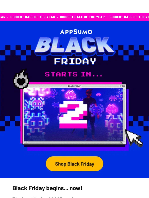 Black Friday is on!