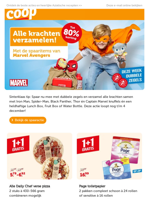 Coop Spaar Nu Dubbele Zegels Voor De Marvel Spaaractie Milled