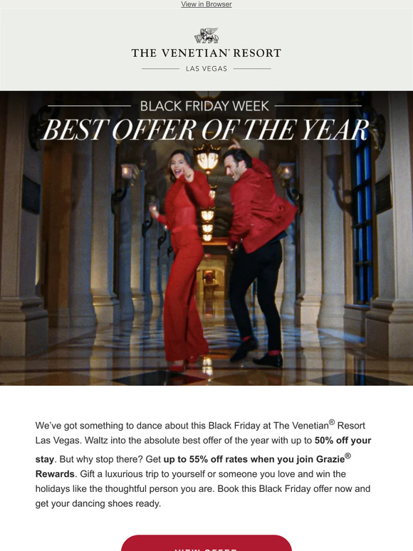 The Year’s Best Offer: Suites 50% Off