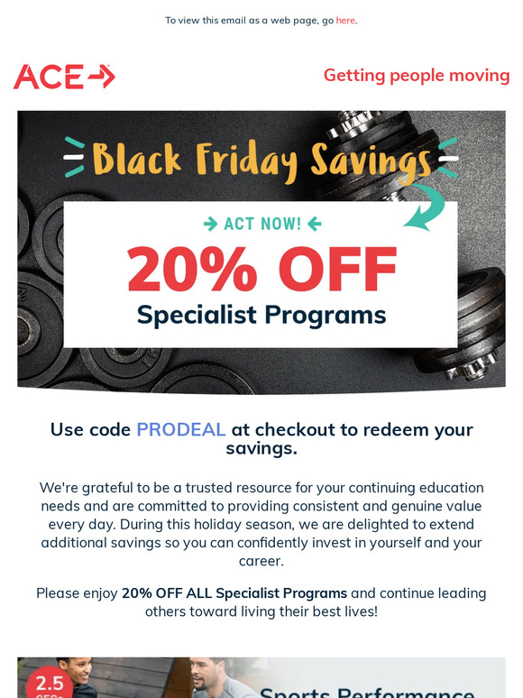 IT’S ON! Black Friday Savings have begun!