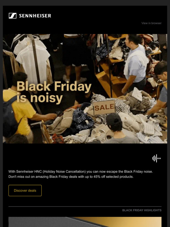 UP TO 45% OFF: Escape Black Friday noise