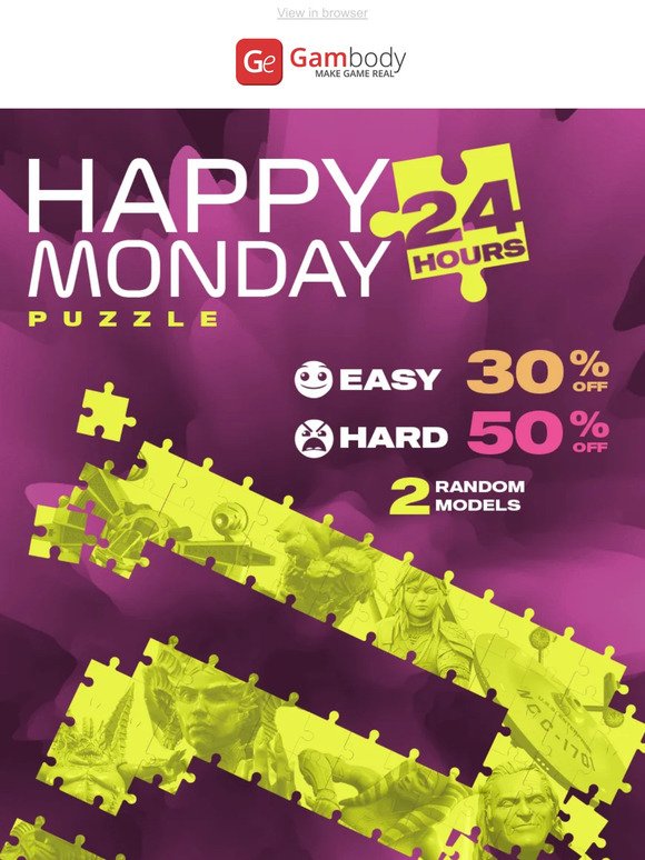 🧩 Put your brain to the test with the new Happy Monday quest!