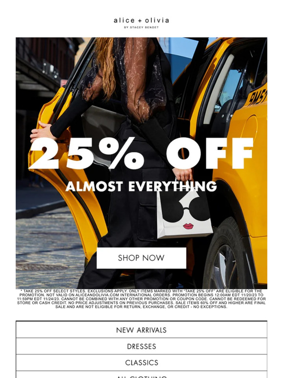 25% Off Almost EVERYTHING Starts NOW!