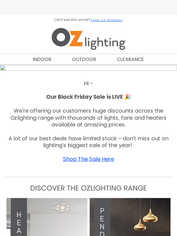 SALE IS LIVE – Up to 50% OFF Lighting, Fans & More! 🥳