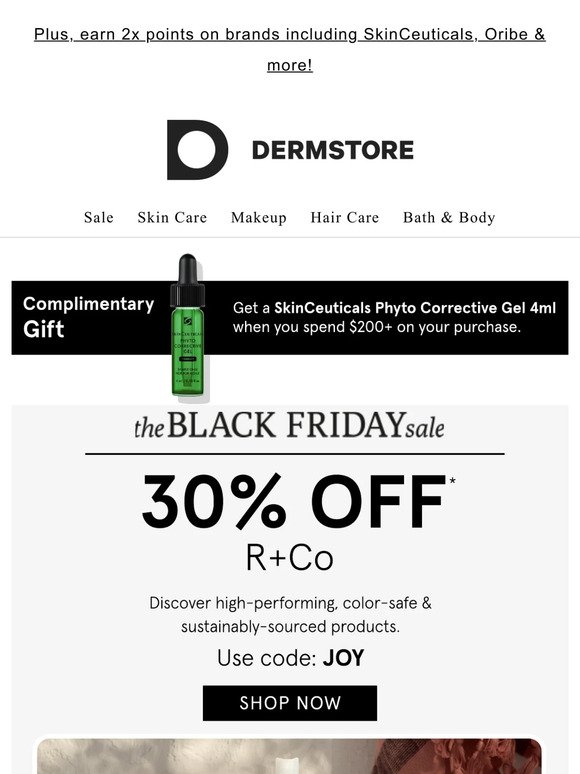 Holiday hair starts here -> 30% off R+Co