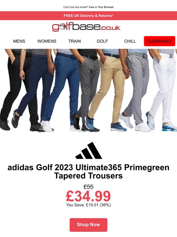 36% Off! These adidas Trousers Are All You Need🏌️