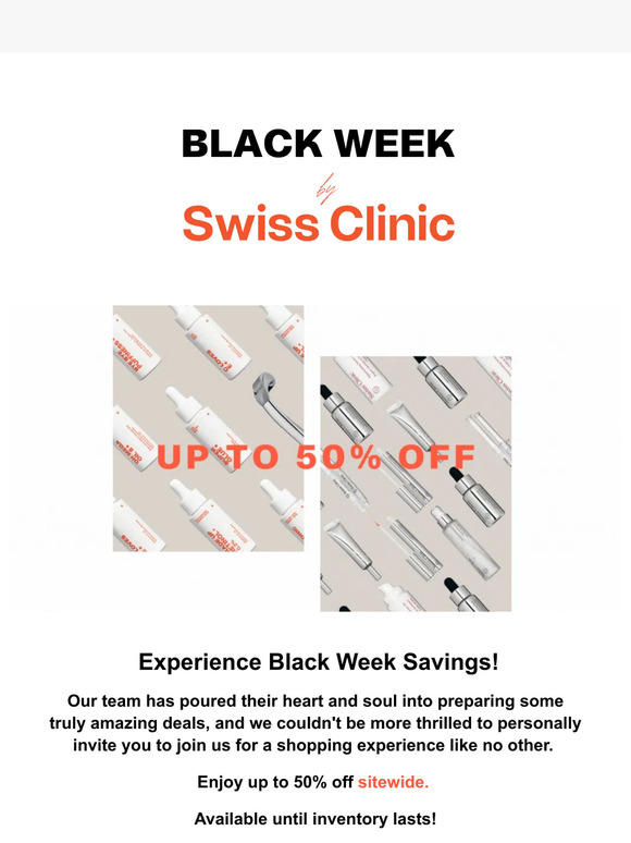 BLACK WEEK | Up to 50% Off Sitewide