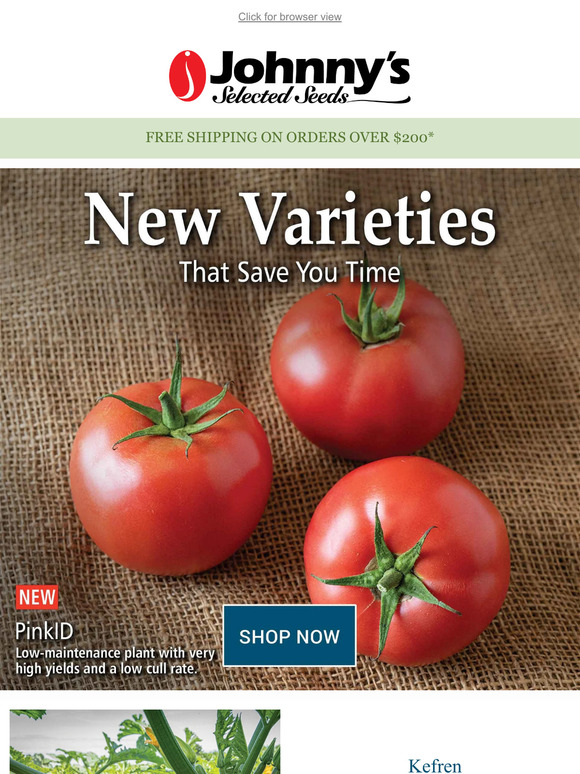 New Grower-Friendly & Labor-Saving Varieties
