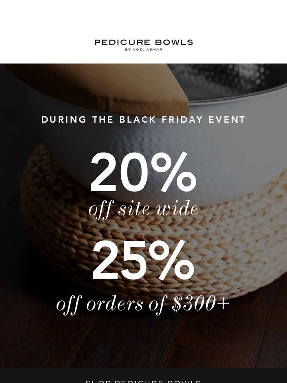 Up to 25% off site wide