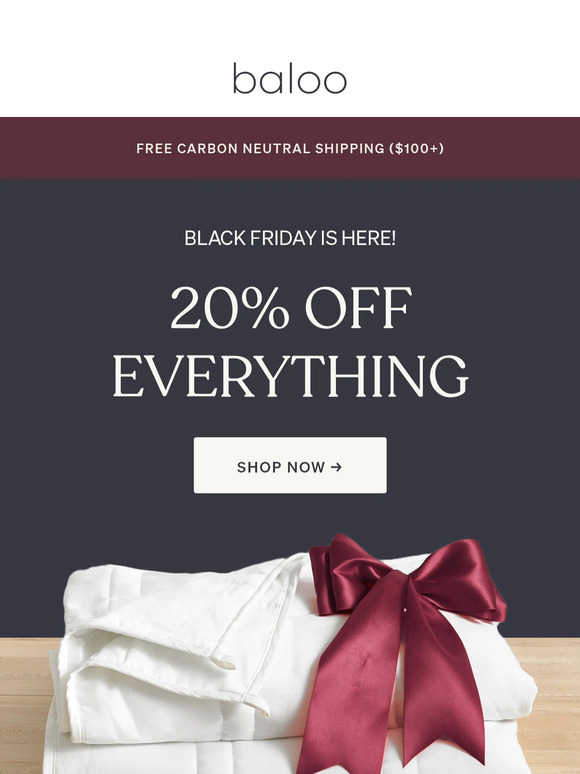 Black Friday Starts Now!