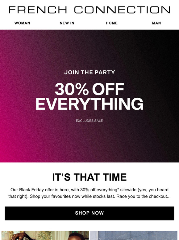 30% off everything* | Join the party 📣