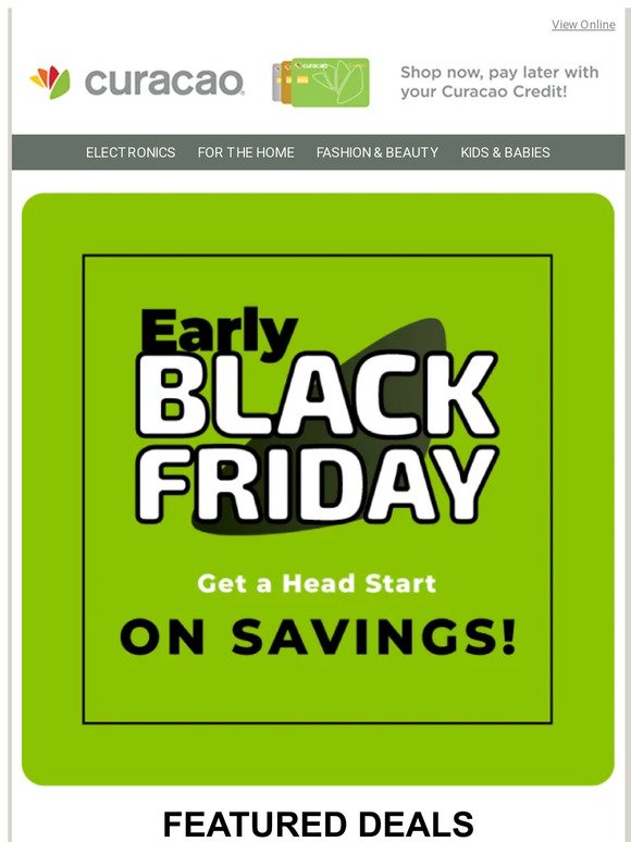 Save Big on Early Black Friday Deals!