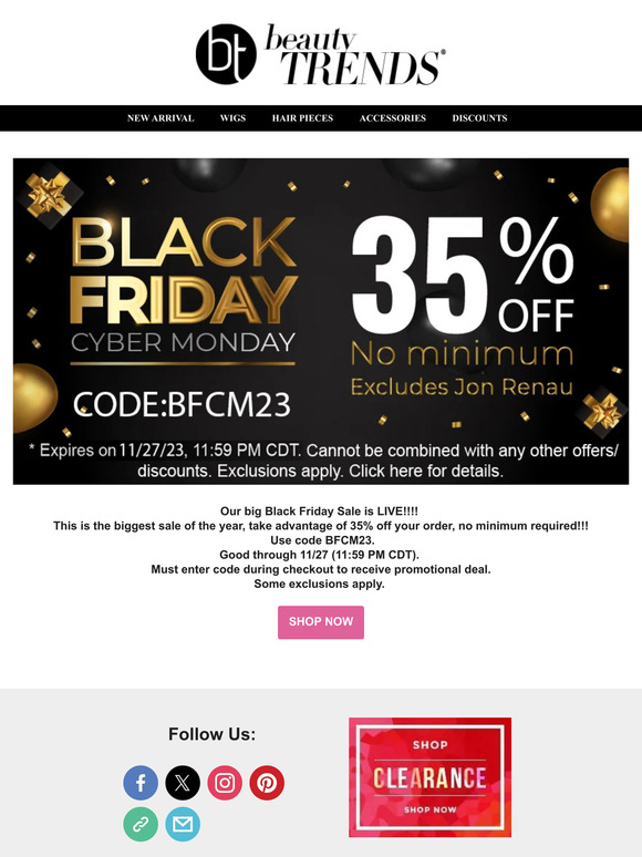 OUR BIG BLACK FRIDAY SALE IS LIVE!!!