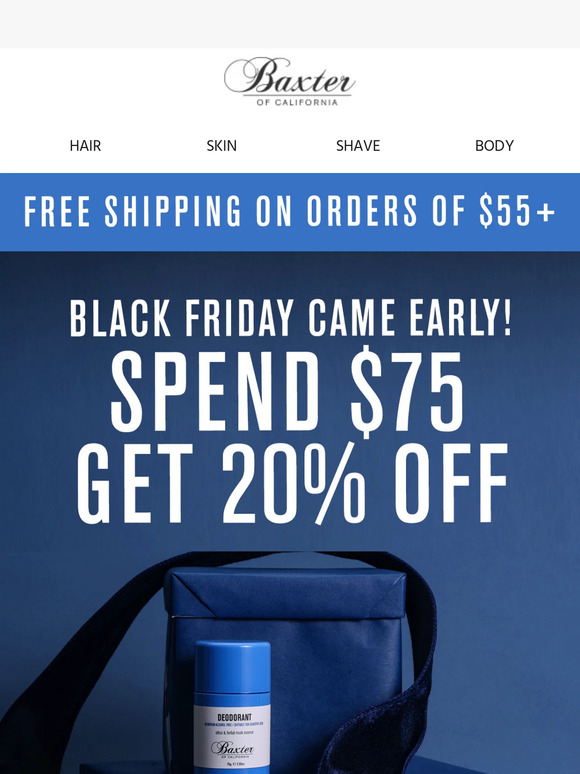 Baxter Of California Email Newsletters Shop Sales, Discounts, and