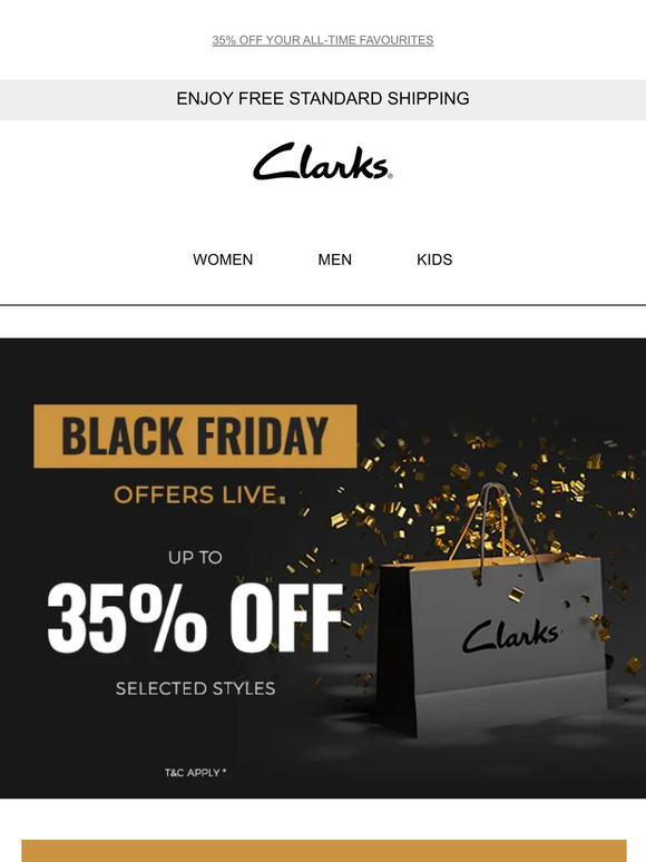 Clarks black 2025 friday sale 2018