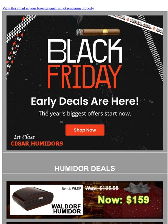 Unlock Early Black Friday Bliss: Exclusive Cigar Accessory Deals Inside!