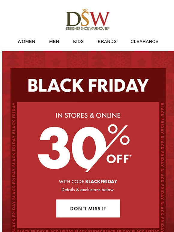 Dsw black sales friday sale