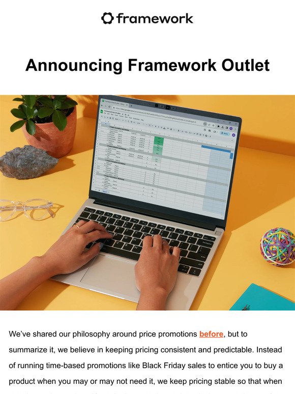 Announcing Framework Outlet